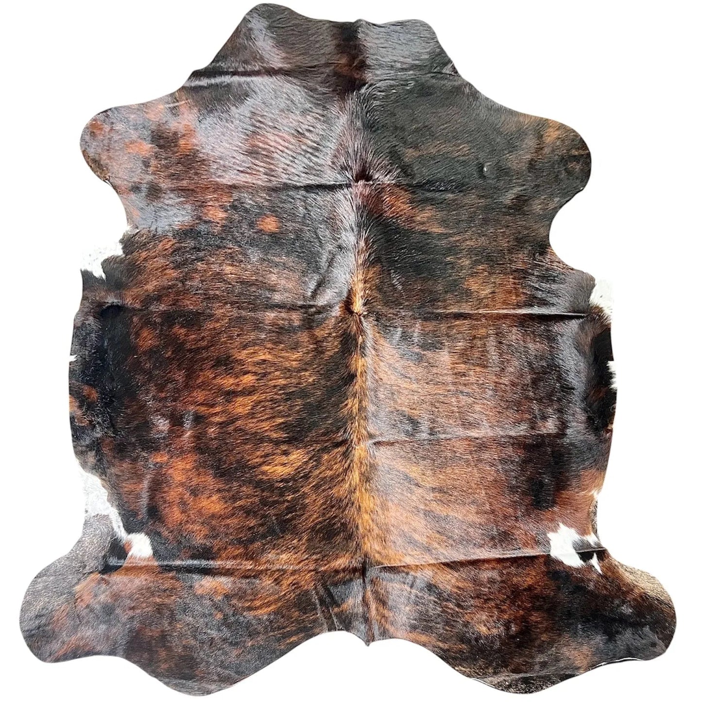 Large Brindle Cowhide Rug L394 - 6.6x 6.10ft