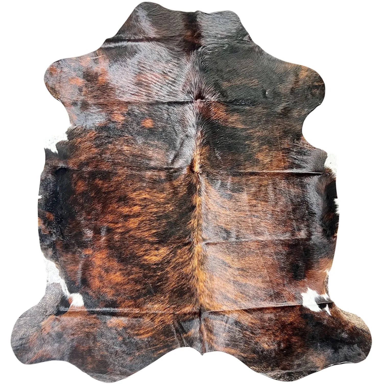 Large Brindle Cowhide Rug L394 - 6.6x 6.10ft