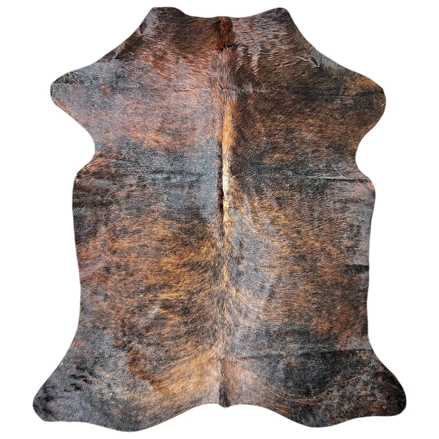 Large Brindle Cowhide Rug L462 - 5.2x 6 ft