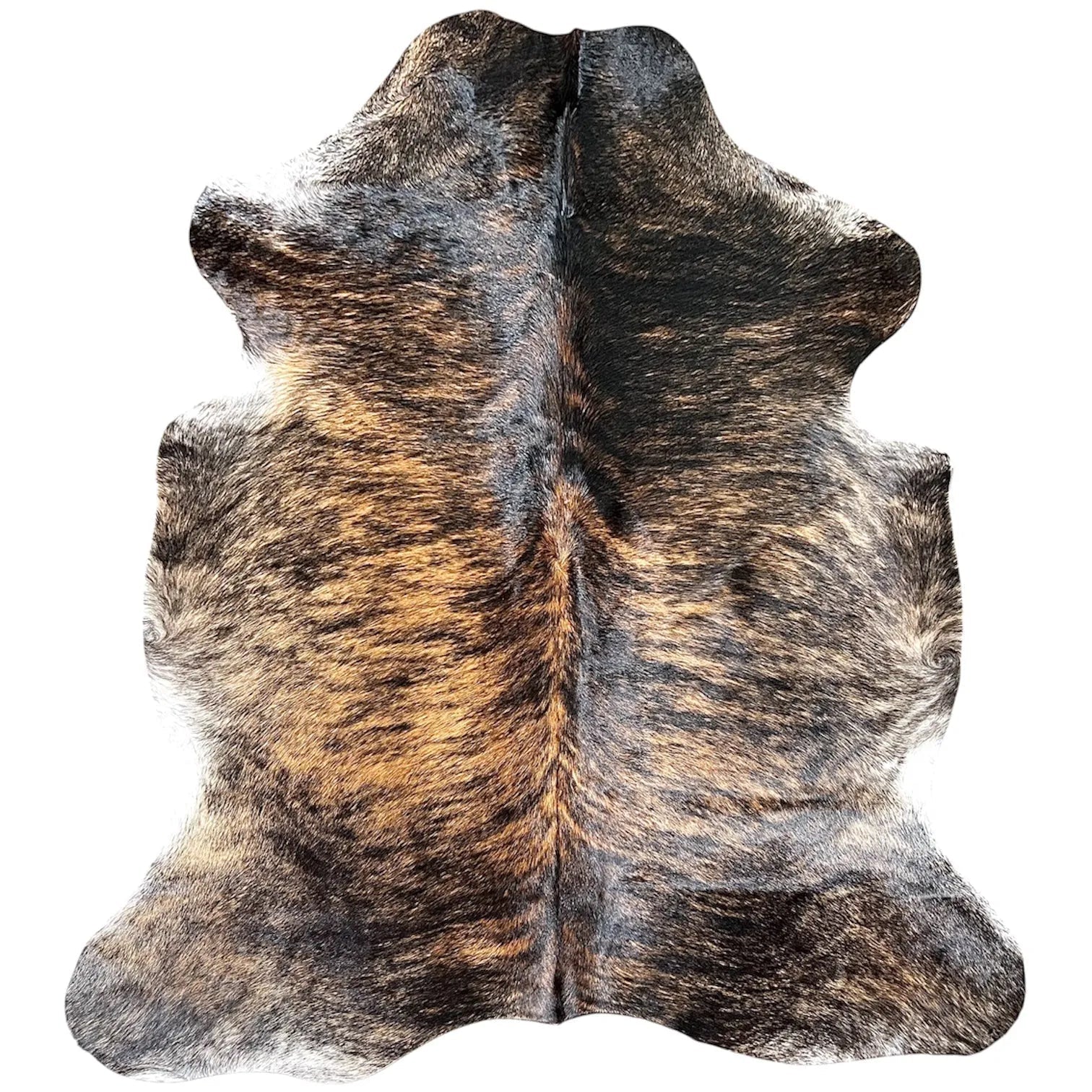 Large Brindle Cowhide Rug N487 - 5x 5.11 ft