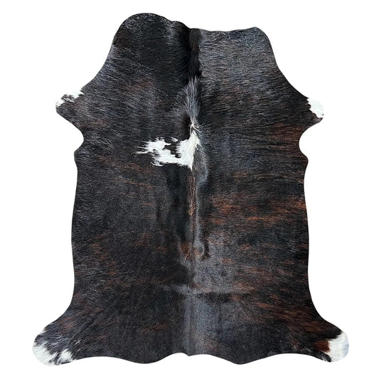 Large Brindle Cowhide Rug P542 - 4.2x 4.8 ft
