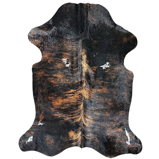 Large Brindle Cowhide Rug P550 - 5.5x 6.8 ft