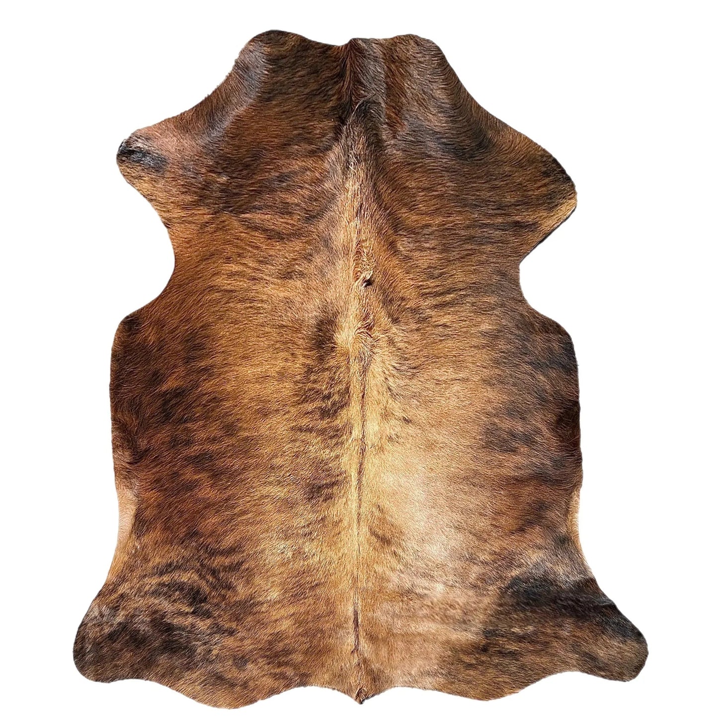 Large Brindle Cowhide Rug P551 - 5.4x 6.2 ft
