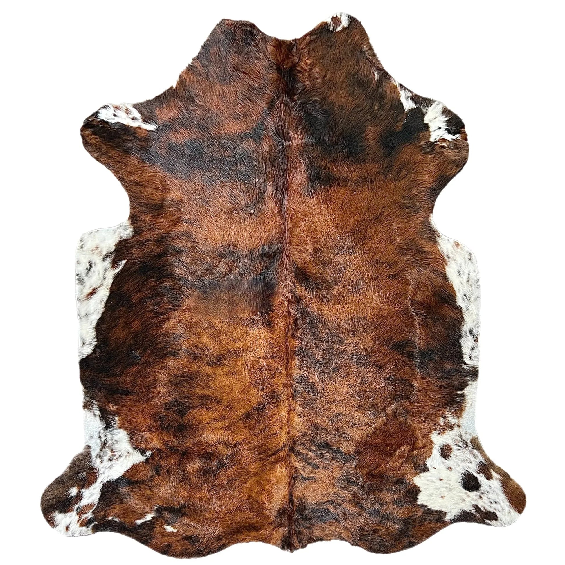 Large Brindle Cowhide Rug P552 - 5.3x 5.7 ft