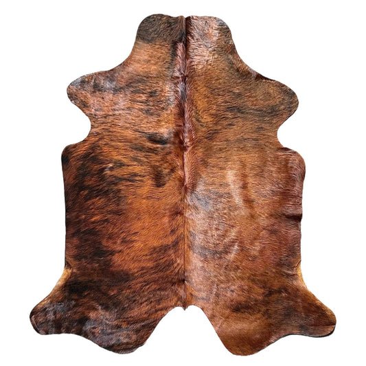 Large Brindle Cowhide Rug P584 - 5.6x 5.11 ft