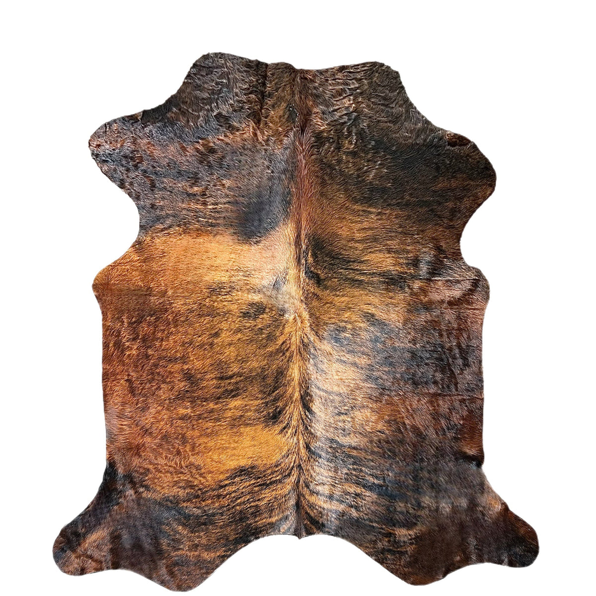Large Brindle Cowhide Rug R604 - 5.10x 6.5 ft