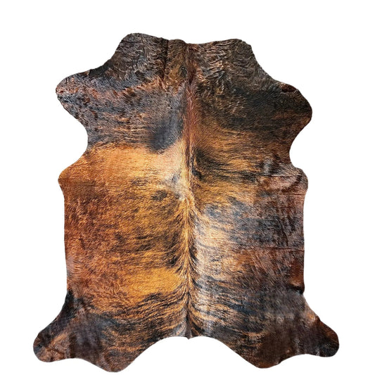 Large Brindle Cowhide Rug R604 - 5.10x 6.5 ft
