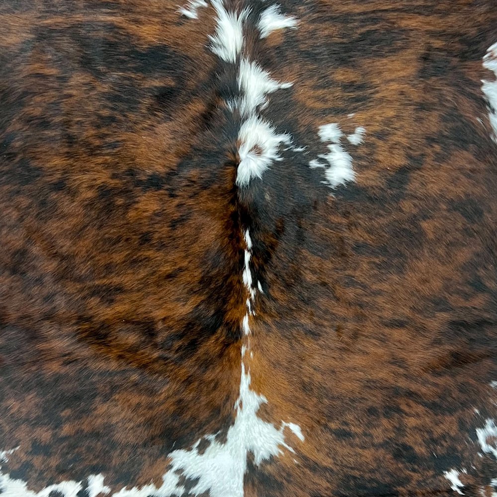 Large Brindle Cowhide Rug Size 5.10 x 6 ft - 5020