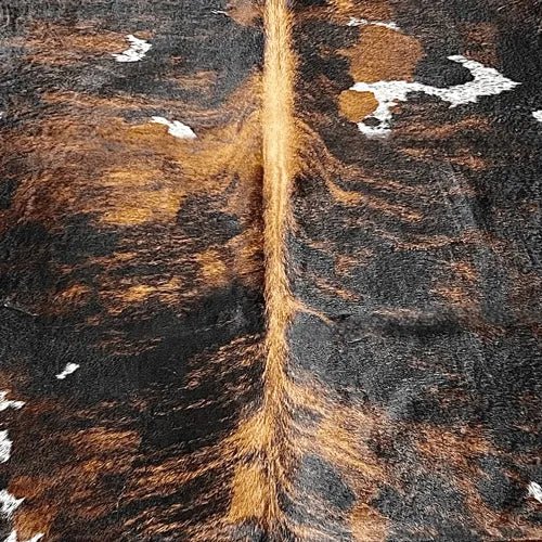 Large Brindle Cowhide Rug Size 6.2 x 7.2 ft - 5346P
