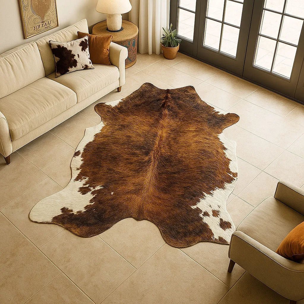 Large Brindle Cowhide Size 6x 6.3 ft - 5237E