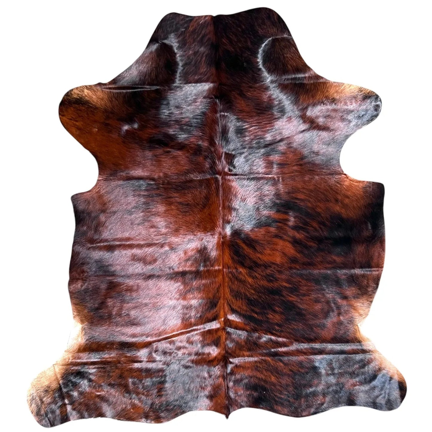 Large Dark brindle Cowhide Rug D132 - 5.8x5.8