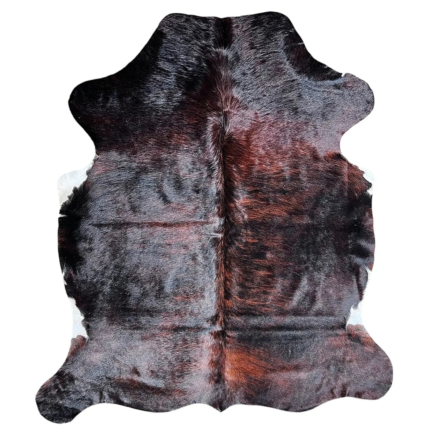 Large Dark Brindle Cowhide Rug E238 - 5.9x6.6