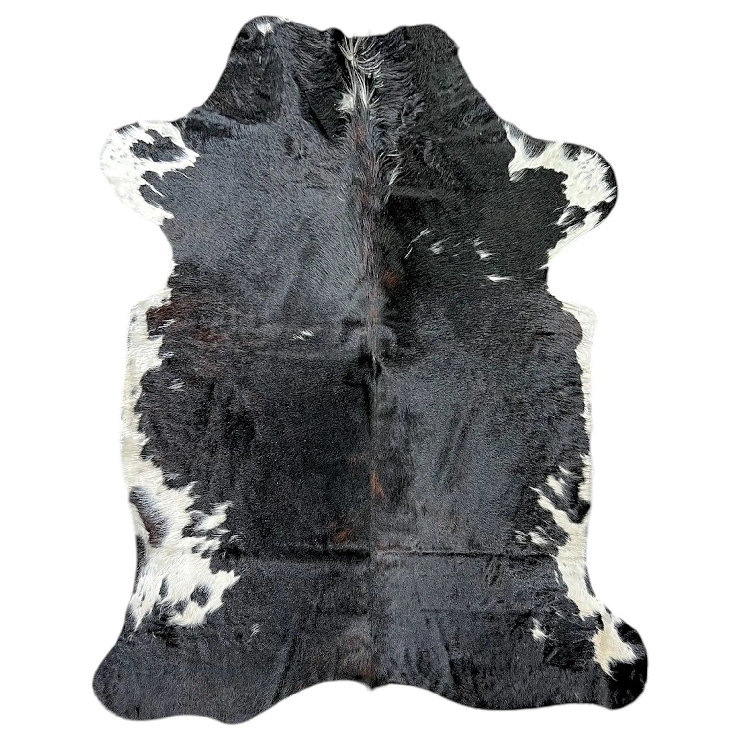 Large Dark Cowhide Rug M408 - 5.6x 6.9 ft