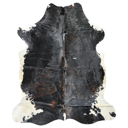 Large Dark Cowhide Rug M409 - 5.7x 6.3 ft