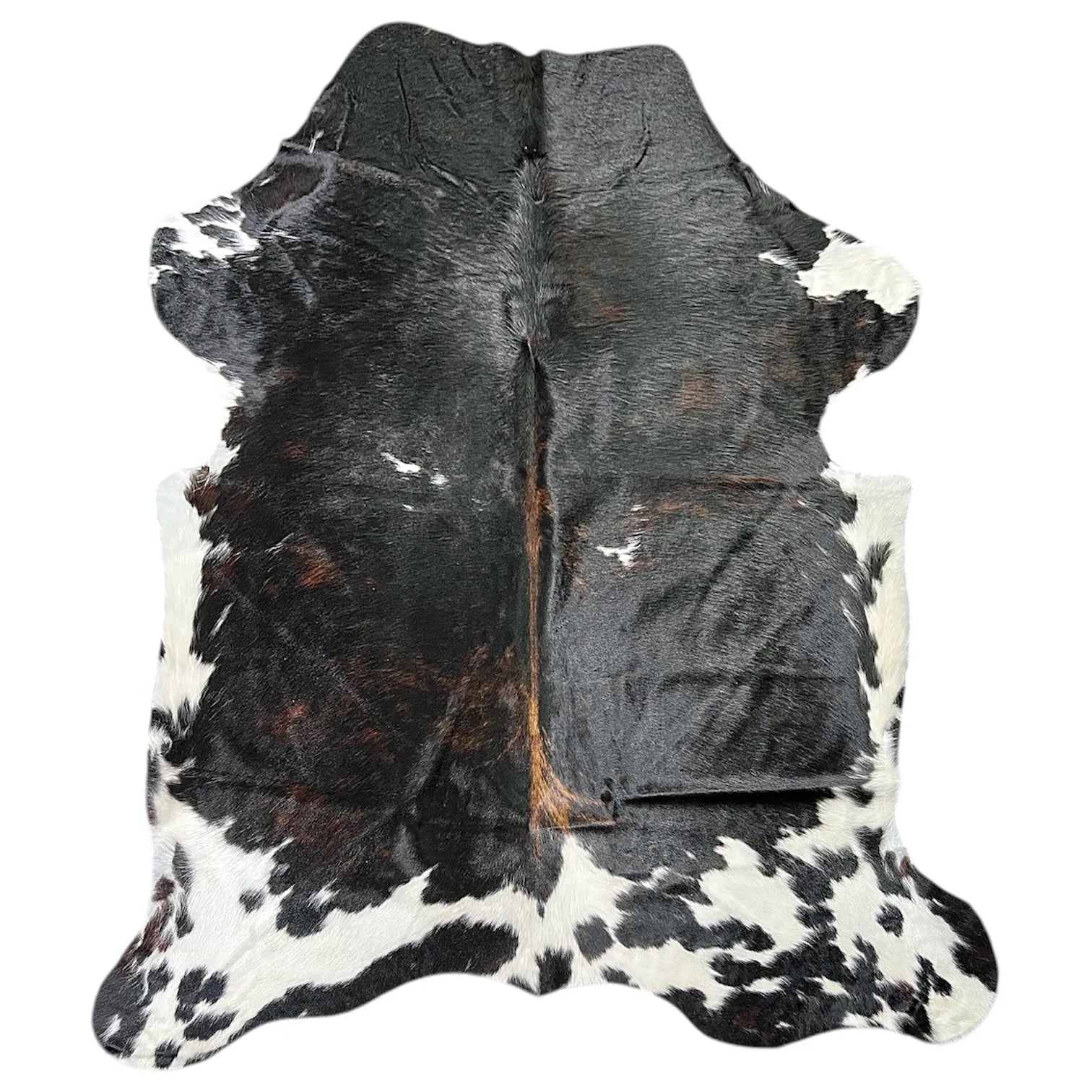 Large Dark Cowhide Rug M410 - 5.10x 7 ft