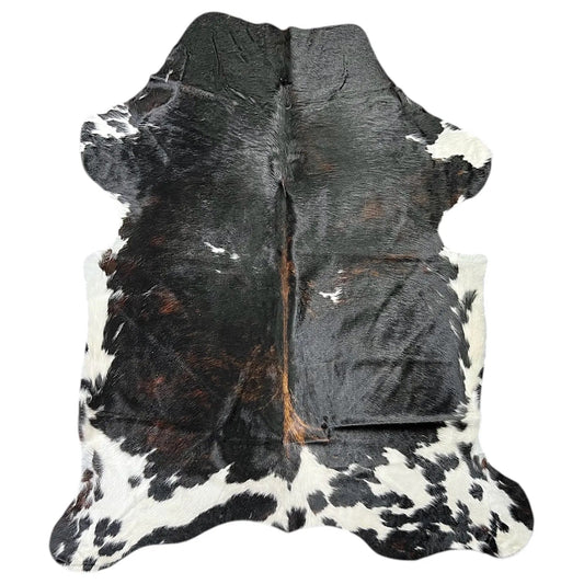 Large Dark Cowhide Rug M410 - 5.10x 7 ft