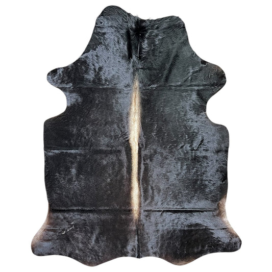 Large Dark Cowhide Rug M421 - 5.5x 6.6 ft