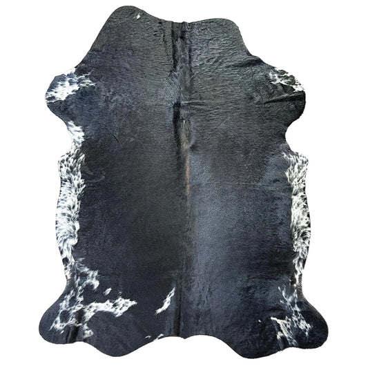 Large Dark Cowhide Rug N571 - 6.1x 7 ft