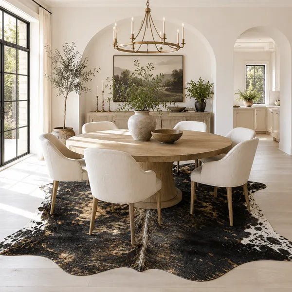 Large Exotic Brindle Cowhide Rug Size 5.11 x 7.3 ft - 5354P