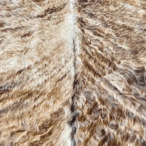 Large Exotic Brindle Cowhide Rug Size 5.2 x 6.9 ft - 5353P