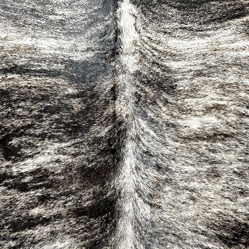 Large Exotic Brindle Cowhide Rug Size 5.6 x6.10 ft - 5382S