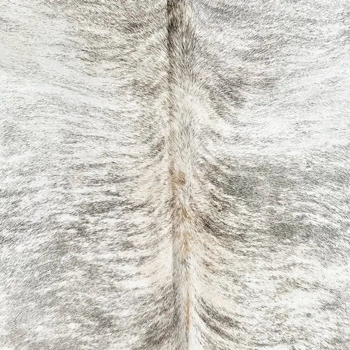 Large Gray Brindle Cowhide Rug Size 5.6x 6.8 ft - 5309