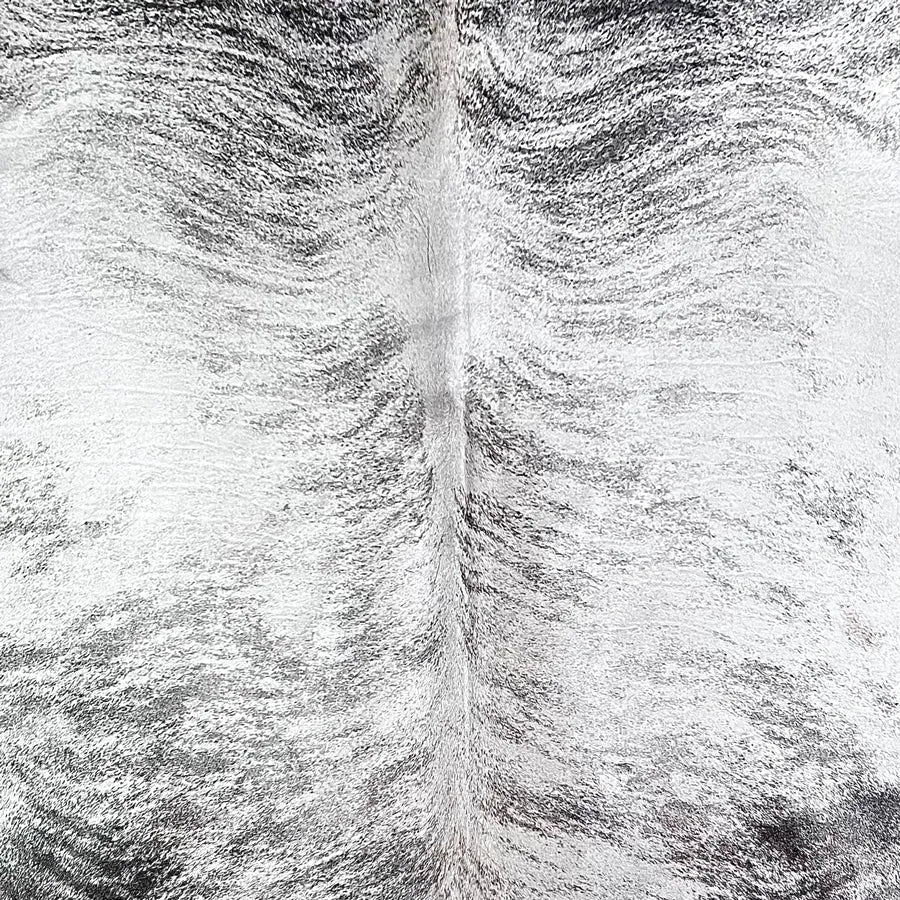 Large Gray Brindle Cowhide Rug Size 6.10x 7.1 ft - 5290