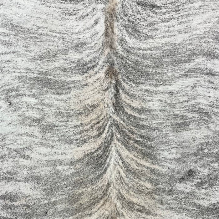 Large Gray Brindle Cowhide Rug Size 6.8x7 ft - 4876 - Rodeo Cowhide Rugs