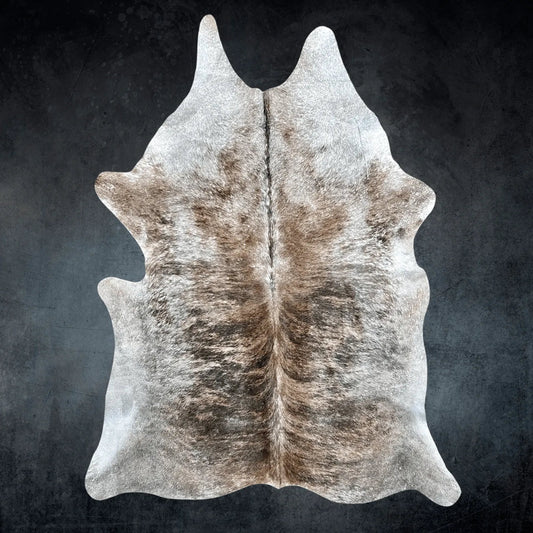 Large Light Brindle Cowhide Size 6.2 x 6.8 ft - 5140