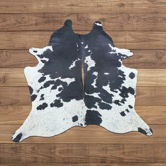 Large RODEO Brazilian salt and pepper cowhide rug 7.3 x 6 ft-- -4260 - Rodeo Cowhide Rugs