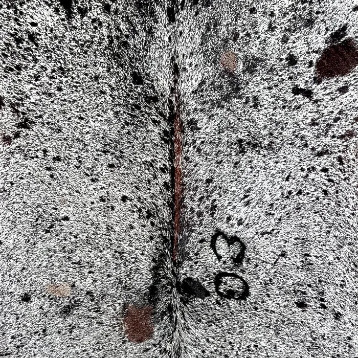 Large Speckled Cowhide Rug Size 4.9x 6 ft - 5268H