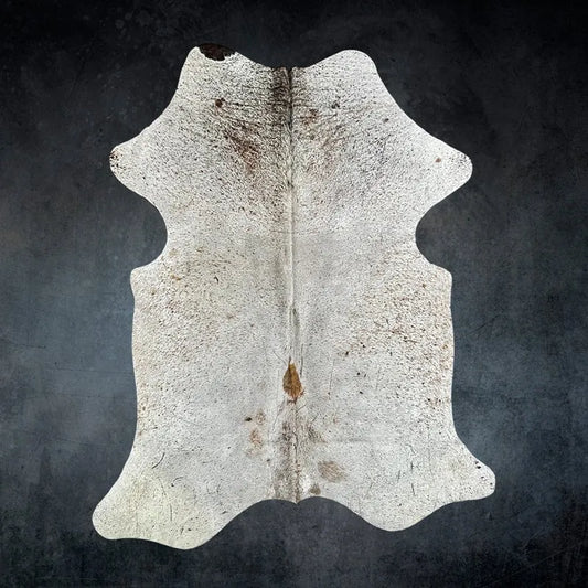 Large Speckled Cowhide Rug Size 5.11x 7.2 ft - 5305J