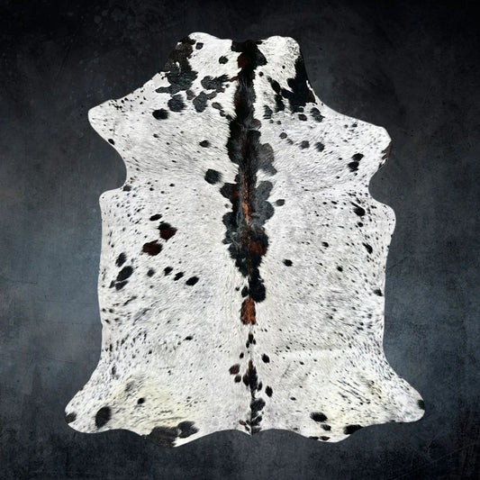 Large Spotted Cowhide Rug Size 6.2x 7.1 ft - 5323M