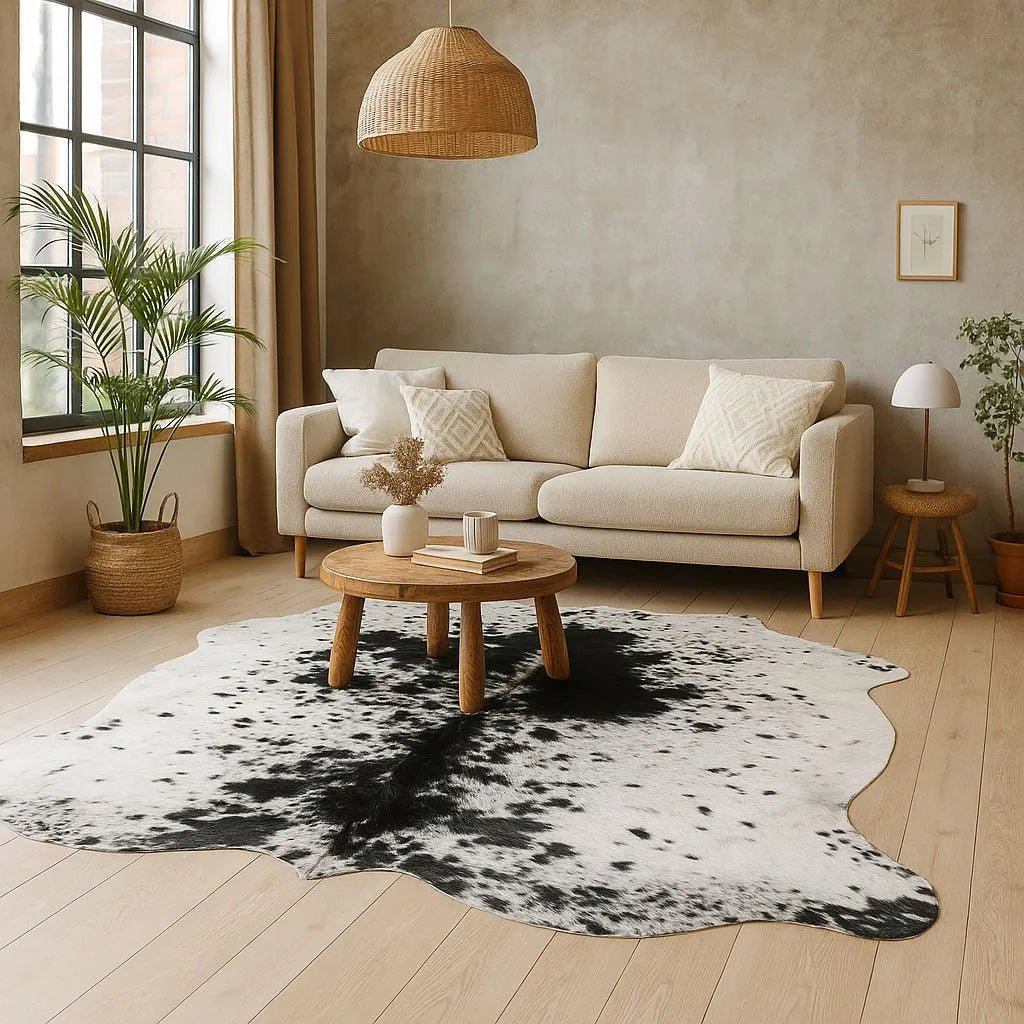 Large Spotted Cowhide Size 6.4x 6.4 ft - 5217E