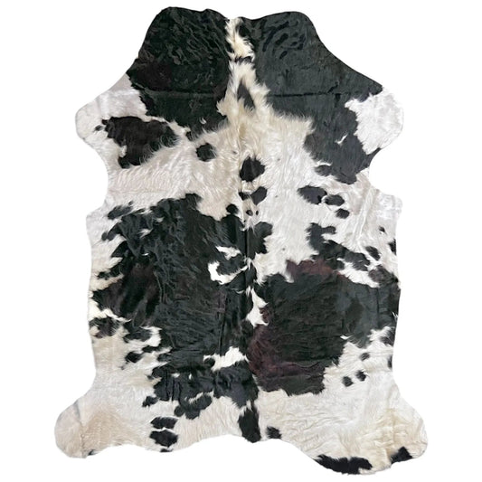 Large Tricolor Cowhide Rug I280 - 5.9x6.10 ft