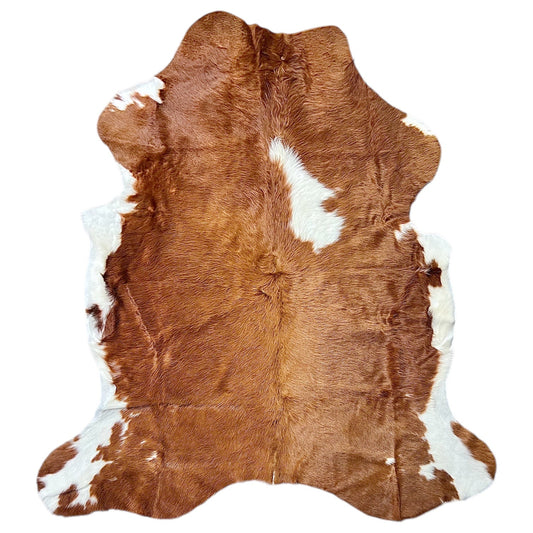 Large Tricolor Cowhide Rug M405 - 5.9x 6.5 ft