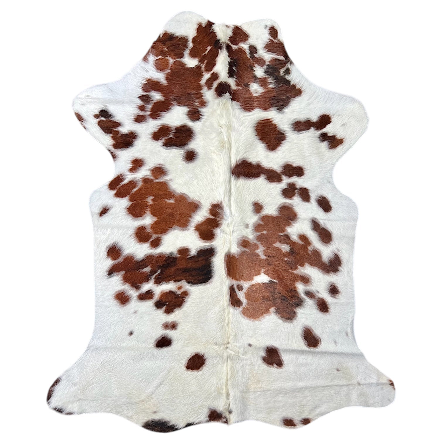 Large Tricolor Cowhide Rug M429 - 5.10x 6.9 ft