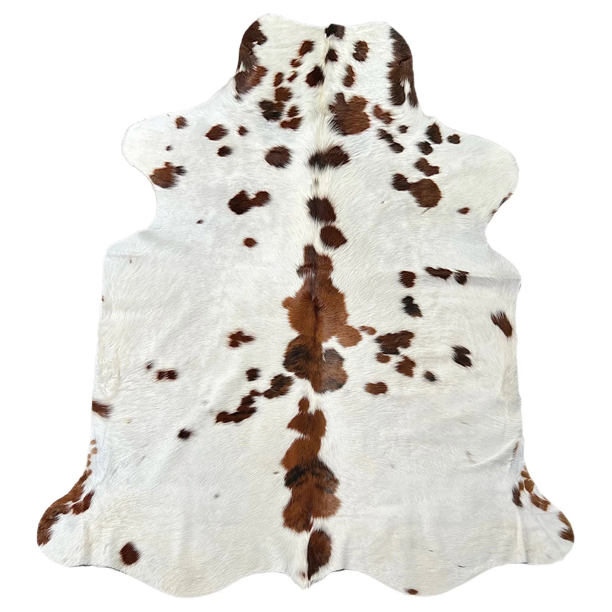 Large Tricolor Cowhide Rug S614 - 5.10x 6.10 ft