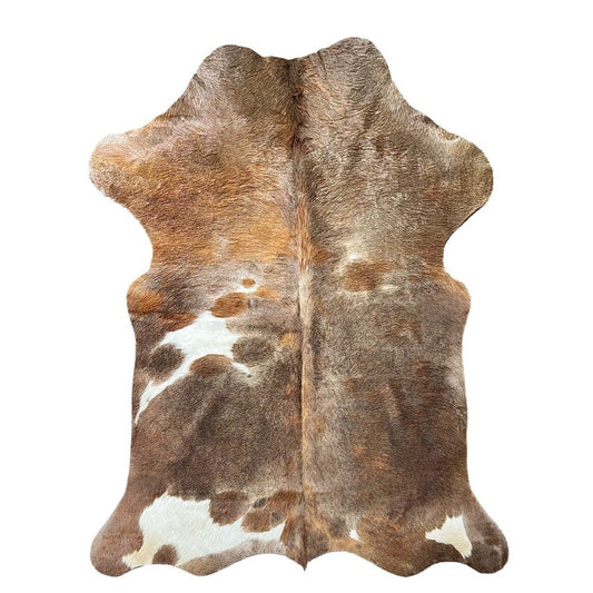 Large Tricolor Cowhide Rug S650A - 5.7 x 6.7 ft