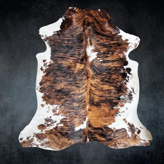 Large Tricolor Cowhide Size 6.3x 7.2 ft - 5230E