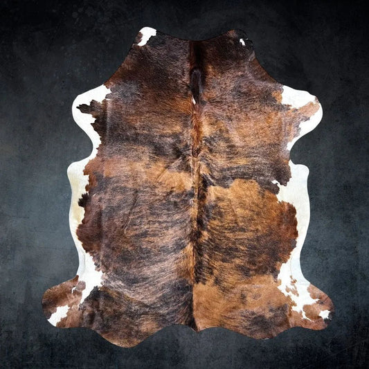 Large Tricolor Cowhide Size 6.6x 6.4ft - 5232E