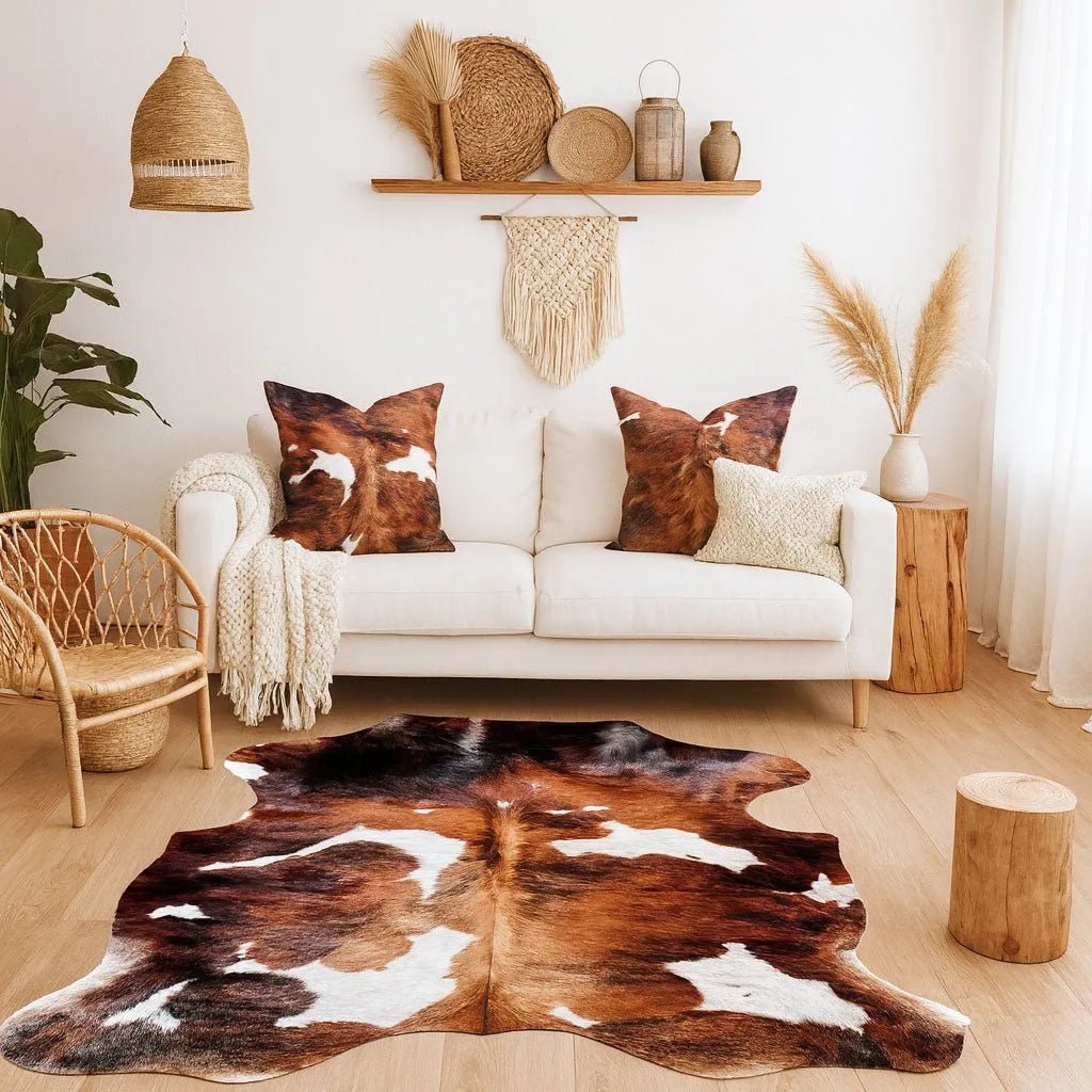 Large Tricolor Cowhide Size 6x 7ft - 5231E