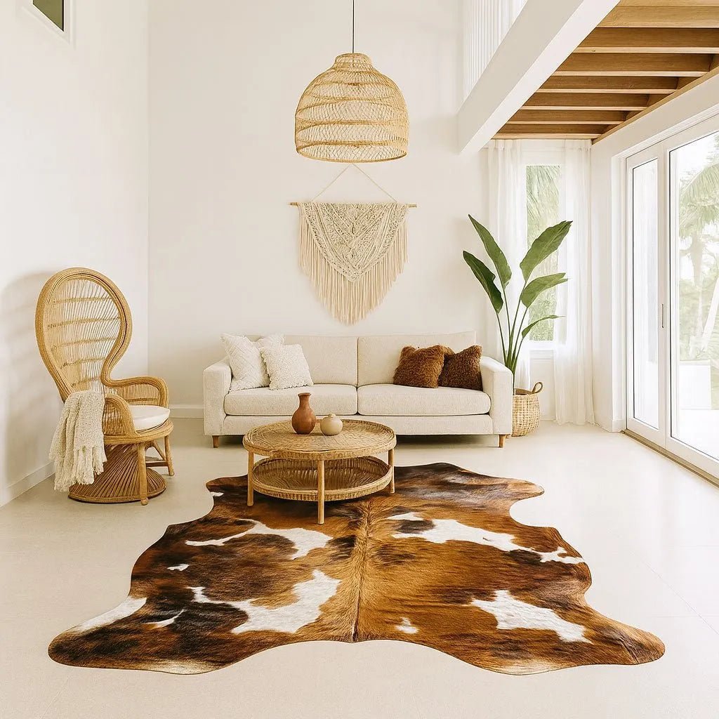 Large Tricolor Cowhide Size 6x 7ft - 5231E