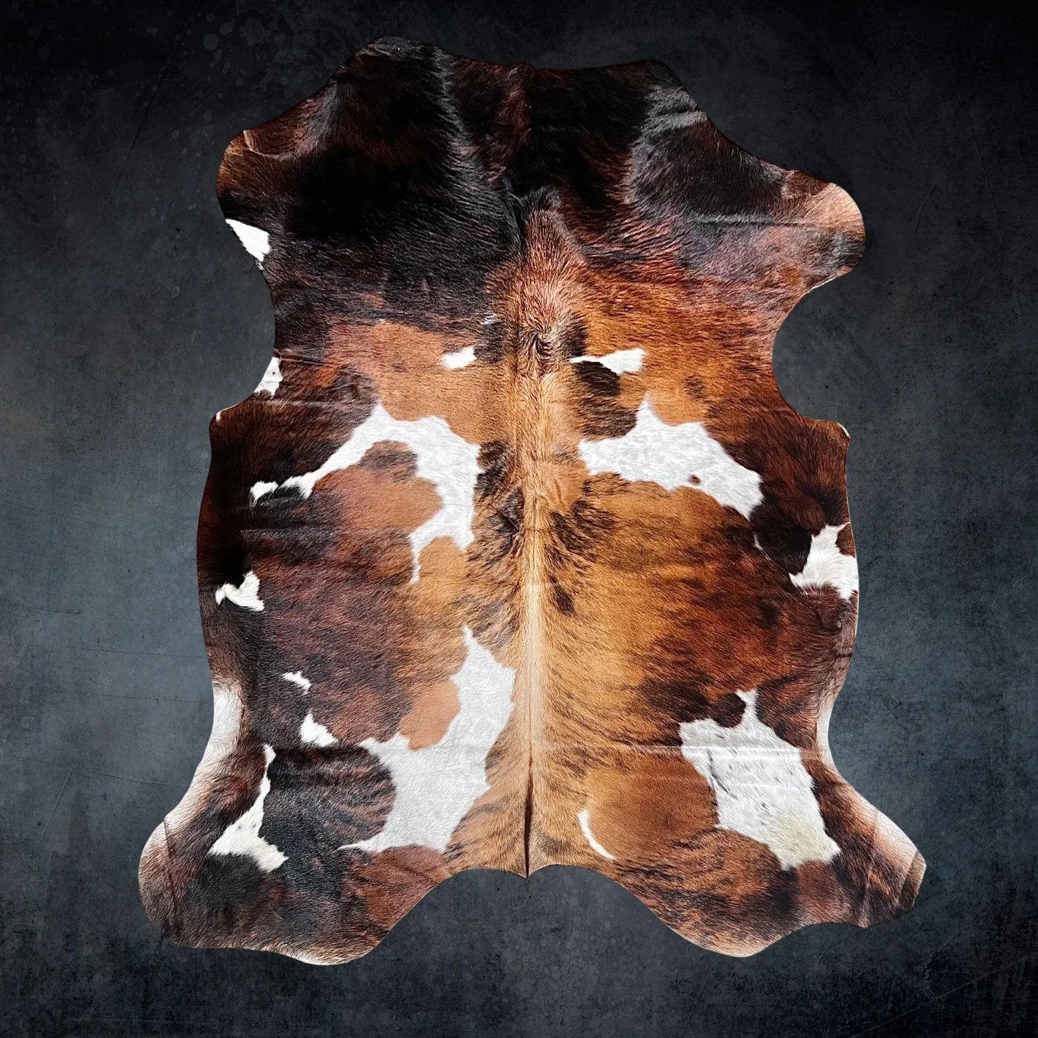 Large Tricolor Cowhide Size 6x 7ft - 5231E