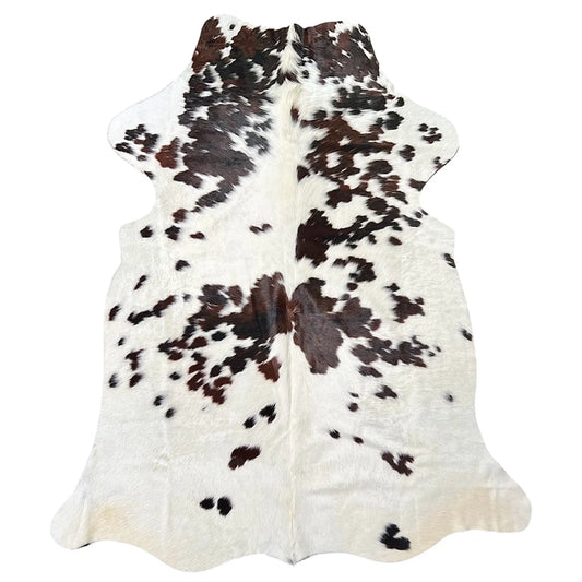 Large Trioclor Cowhide Rug O520 - 5.5x 6.11 ft
