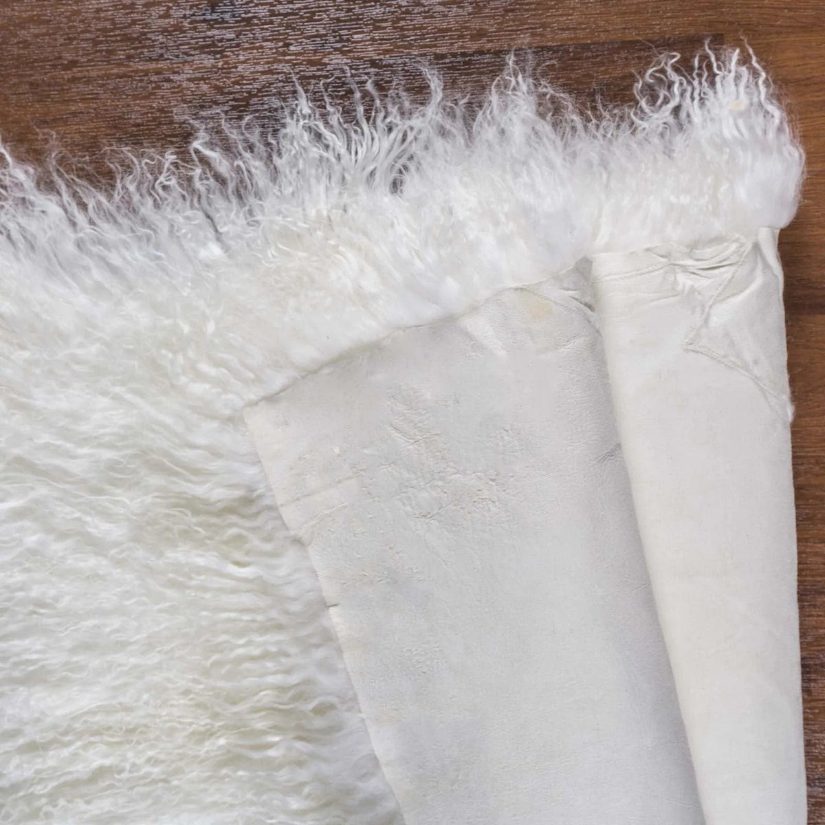 Faroese Sheep Rug Mongolian Natural Genuine Sheepskin Rug