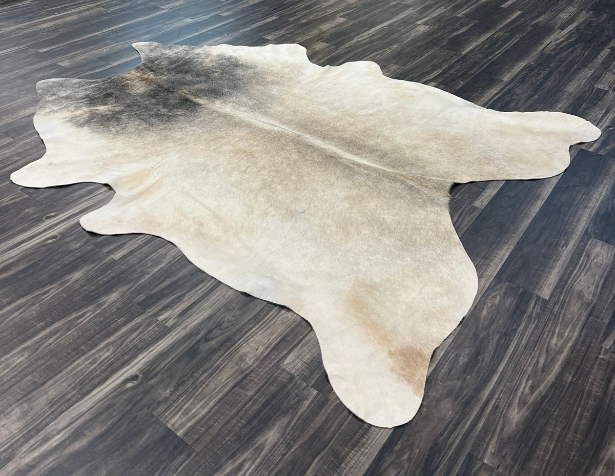 Natural Fawn and Ash Cowhide Rug XL - Rodeo Cowhide Rugs