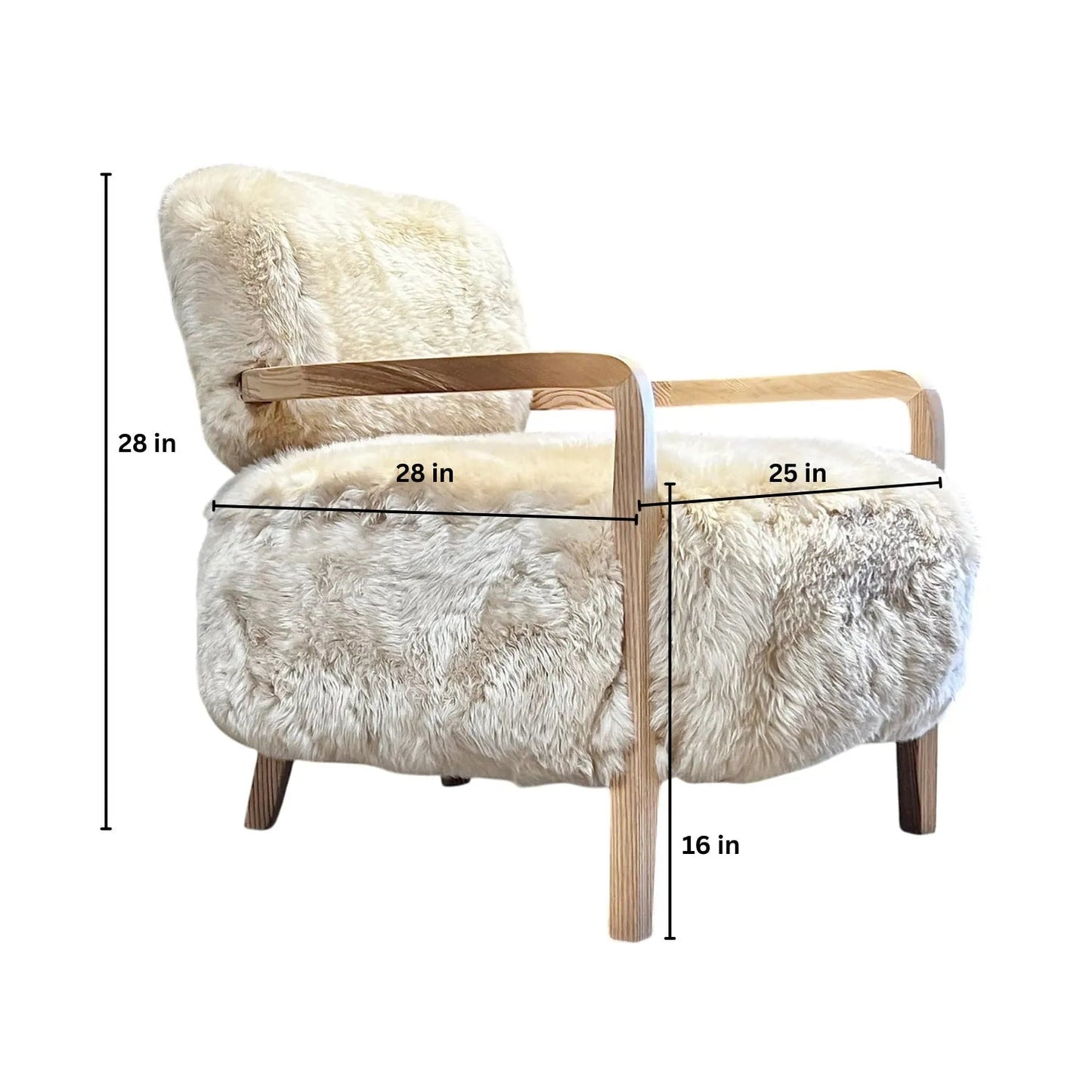 Nordic Cloud Sheepskin Lounge Chair