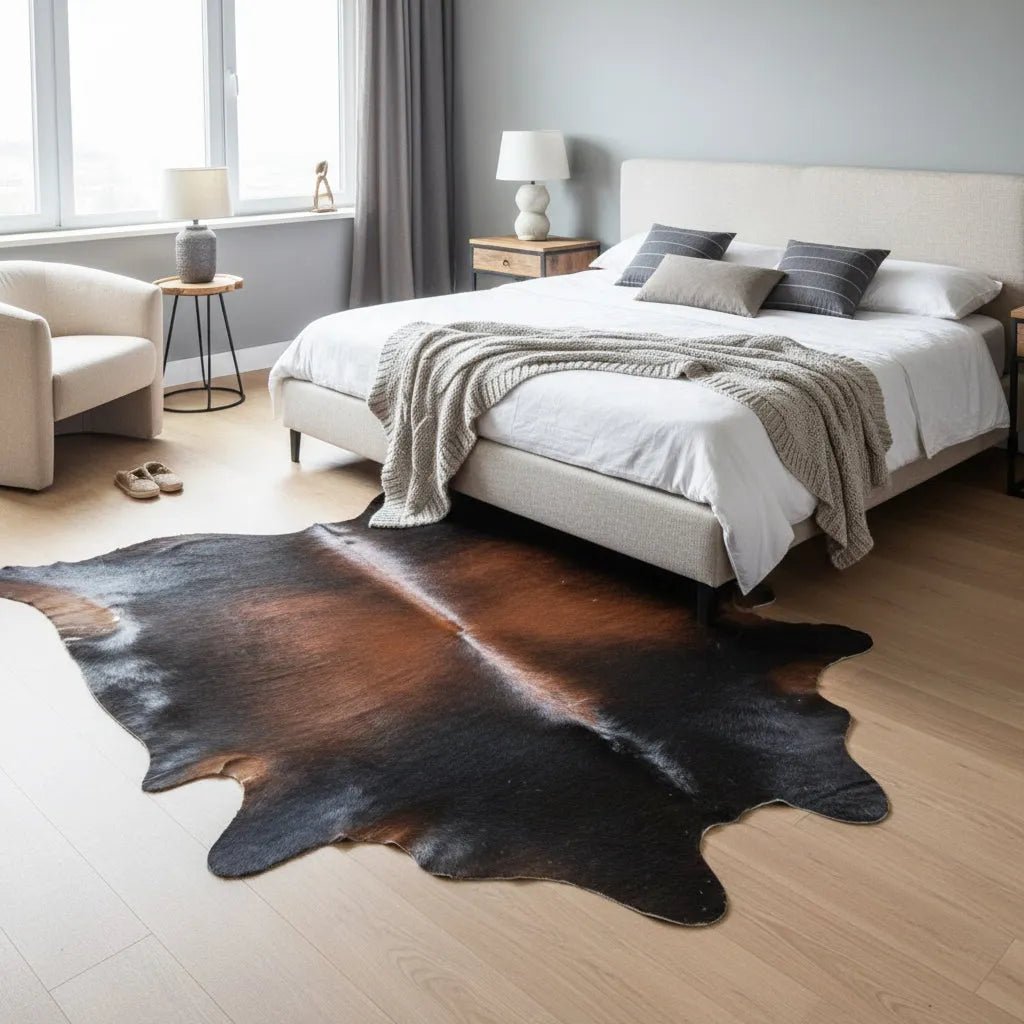 Oversized Brazilian Cowhide Rug Size 6.10x 9.3 ft - 5330