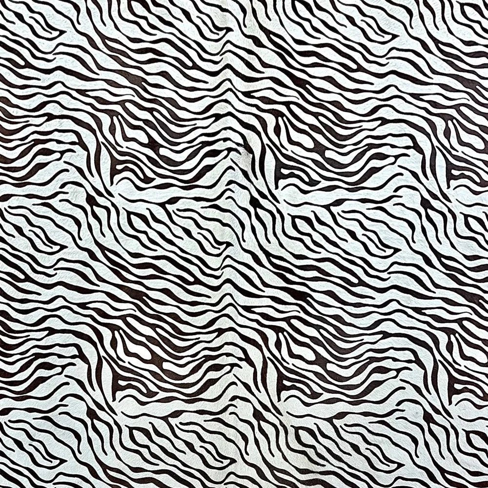 Printed baby zebra Cowhide Rug Size 5.5x 7.2 ft - 5243
